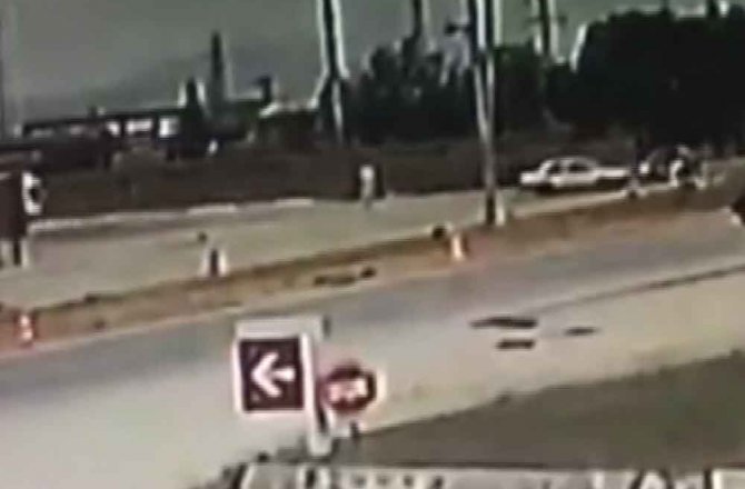 MİLLETVEKİLİ ŞAHİN TİN’İN KAZA ANI GÜVENLİK KAMERASINDA