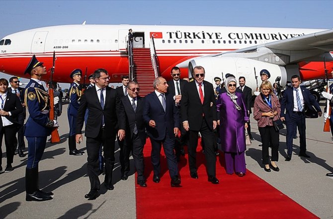 CUMHURBAŞKANI ERDOĞAN BAKÜ'DE DEMİRYOLUNU AÇACAK