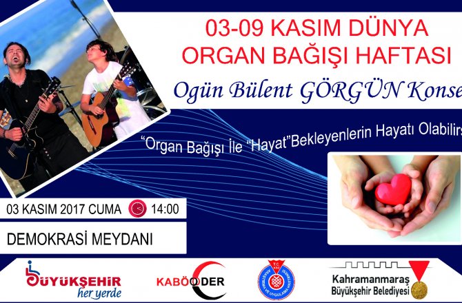 BÜYÜKŞEHİR’DEN ORGAN BAĞIŞI KONSERİ