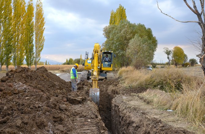BAKRAÇ’TA KANALİZASYON ÇALIŞMALARI TAMAMLANIYOR