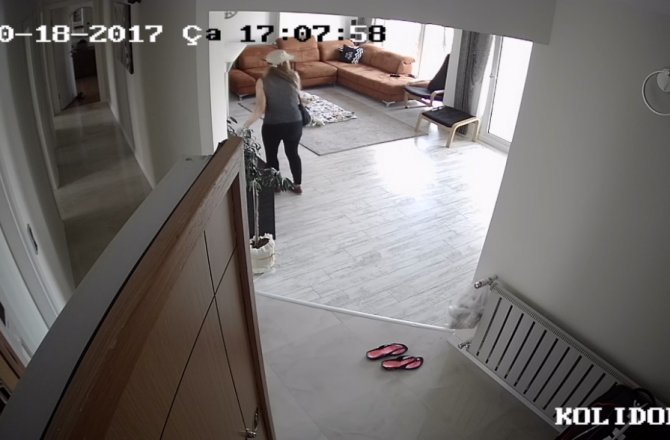 KARNINDA BEBEĞİYLE EVLERDEN 300 BİN LİRA ÇALDI