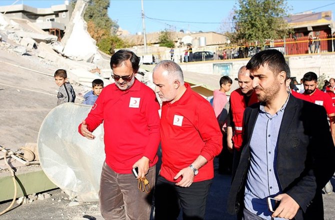 KIZILAY GENEL BAŞKANI KINIK, DEPREMİN VURDUĞU DERBENDİHAN'DA İNCELEMELERDE BULUNDU
