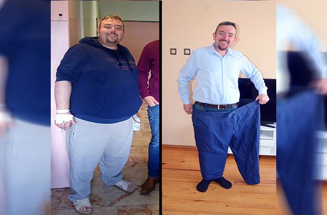 1 YILDA 96 KİLO VERDİ