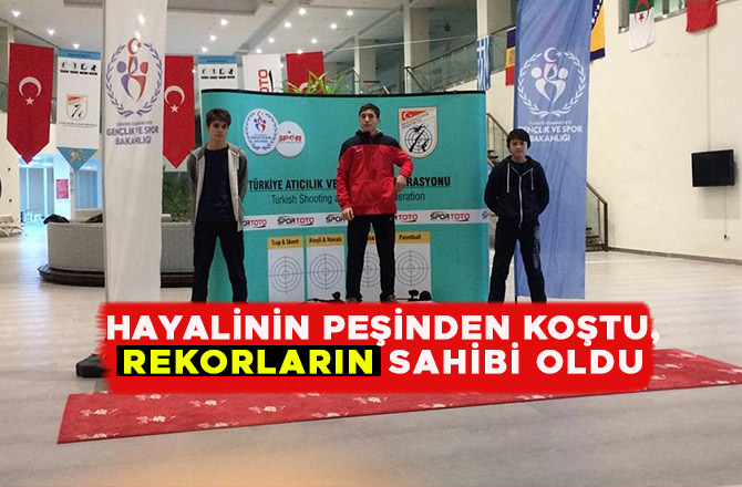 HAYALİNİN PEŞİNDEN KOŞTU, REKORLARIN SAHİBİ OLDU