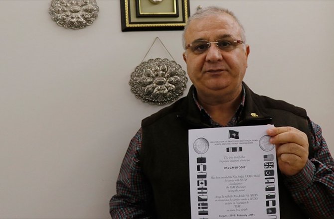 EMEKLİ BİNBAŞI NATO'DAN ALDIĞI MADALYAYI İADE ETTİ