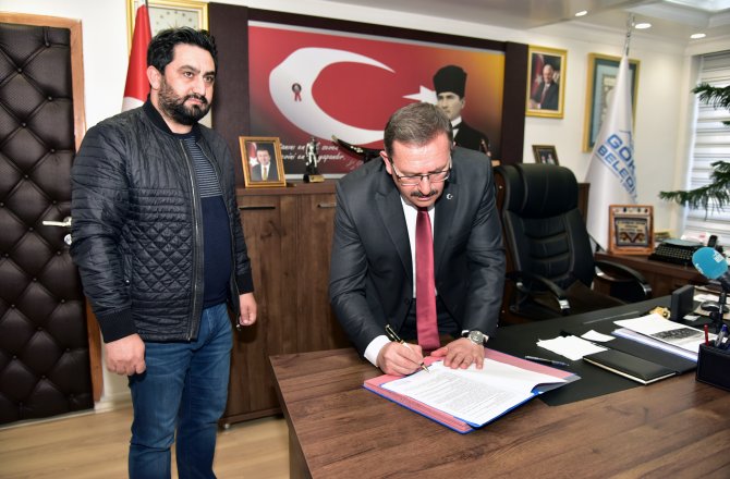 GÖKSUN BELEDİYESİ HİZMET BİNASI’NIN TEMELİNİ ATIYOR