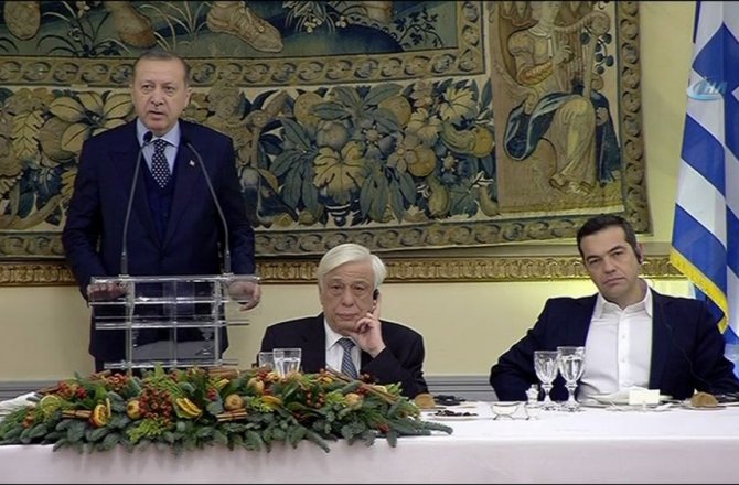 CUMHURBAŞKANI ERDOĞAN, ONURUNA VERİLEN YEMEKTE KONUŞTU