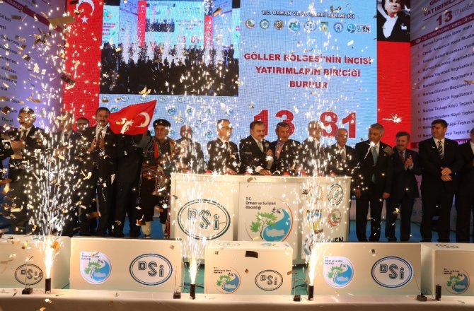 81 MİLYON LİRALIK 13 TESİSİN TEMELİ ATILDI