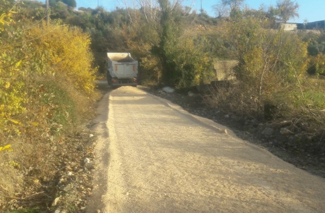 ANDIRIN BEŞBUCAK YOLUNDA STABİLİZE ÇALIŞMASI