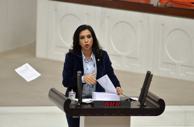 CHP’Lİ VEKİL BÜTÇE KİTAPÇIĞININ SAYFALARINI KOPARDI