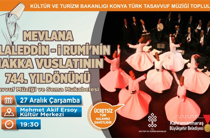 BÜYÜKŞEHİR’DEN MEVLANA PROGRAMI