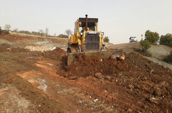 TAŞDEMİR YOLUNDA STABİLİZE ÇALIŞMASI