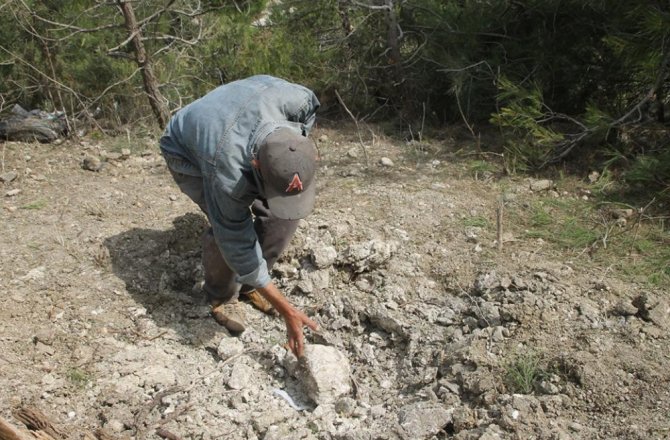 YAYLADAĞI’NA TOP MERMİSİ DÜŞTÜ