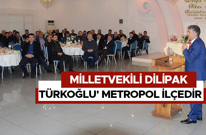 DİLİPAK; BENİM GÖZÜMDE 'TÜRKOĞLU' METROPOL İLÇE
