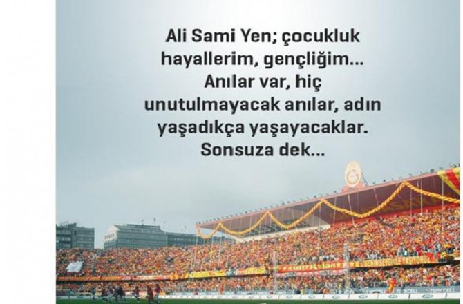 ARDA TURAN’DAN ALİ SAMİ YEN PAYLAŞIMI