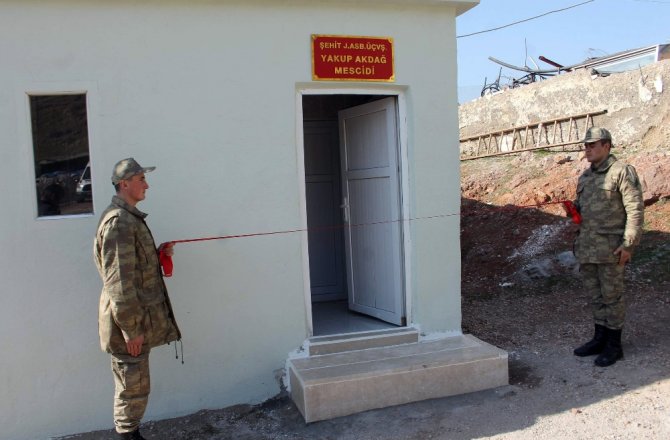 ŞEHİDİN YAPIMINA BAŞLADIĞI MESCİT TAMAMLANDI