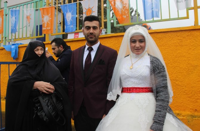 Nikahı kıydılar, Erdoğan’a koştular