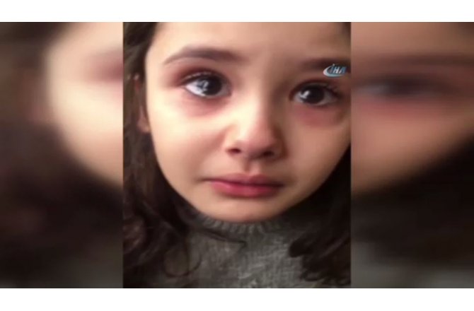 Minik kız, Cumhurbaşkanını göremeyince gözyaşlarına boğuldu