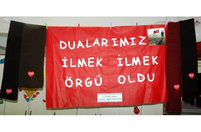 Askerler üşümesin diye...