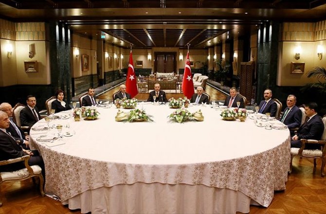 ERDOĞAN YASAMA, YÜRÜTME VE YARGI ORGANLARININ TEMSİLCİLERİYLE BULUŞTU