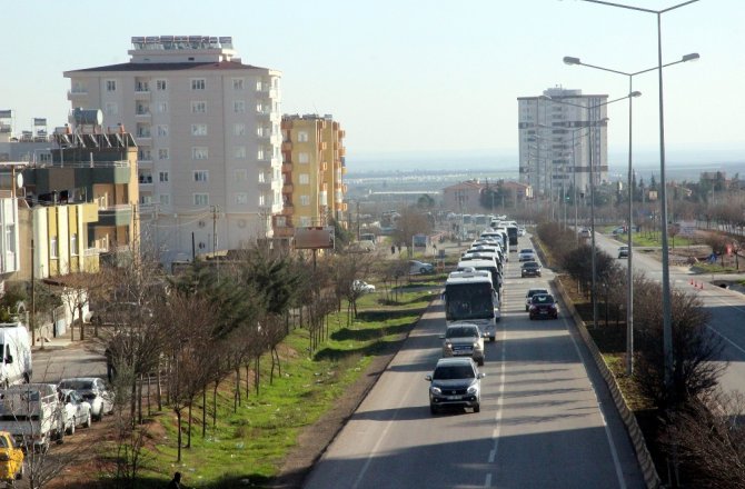 Afrın sınırına büyük sevkiyat