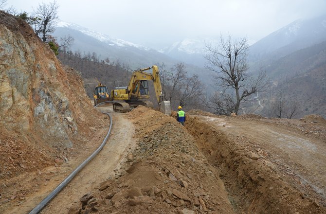 HACILAR’DA İÇME SUYU ÇALIŞMALARI SÜRÜYOR