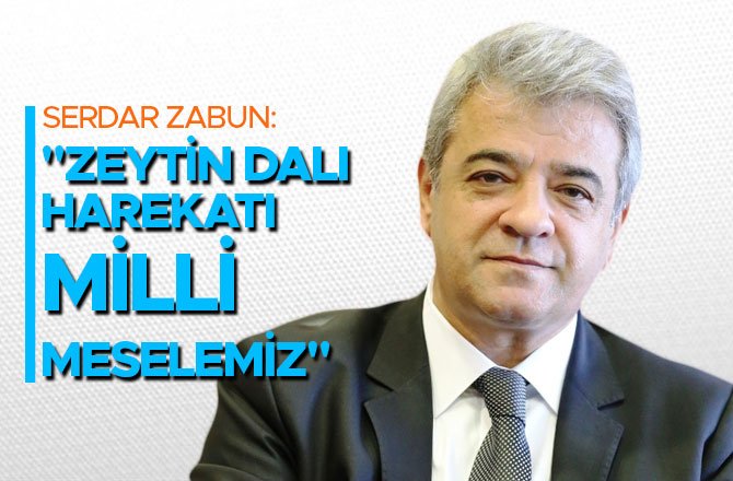 ZABUN: "ZEYTİN DALI HAREKATI MİLLİ MESELEMİZ"