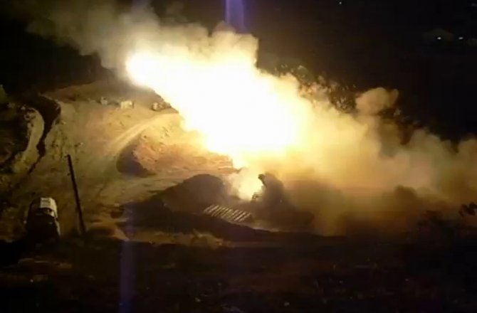 YPG hedefleri roketatarlarla vuruldu