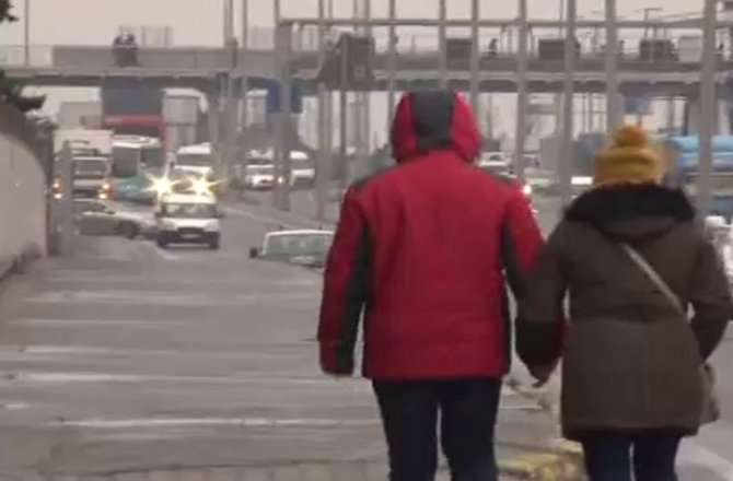 İstanbul’da karla karışık yağış