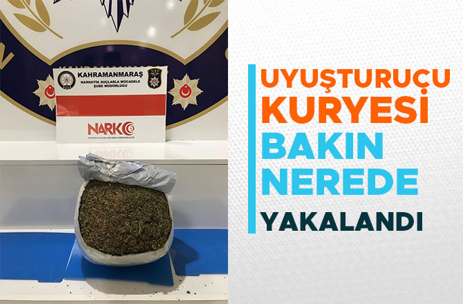 UYUŞTURUCU KURYESİ YOLCU OTOBÜSÜNDE YAKALANDI