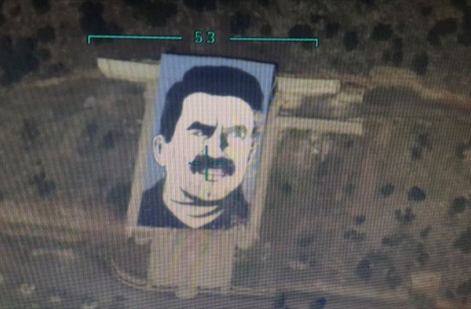 AFRİN'DEKİ 'ÖCALAN ANITI' SİHA İLE İMHA EDİLDİ