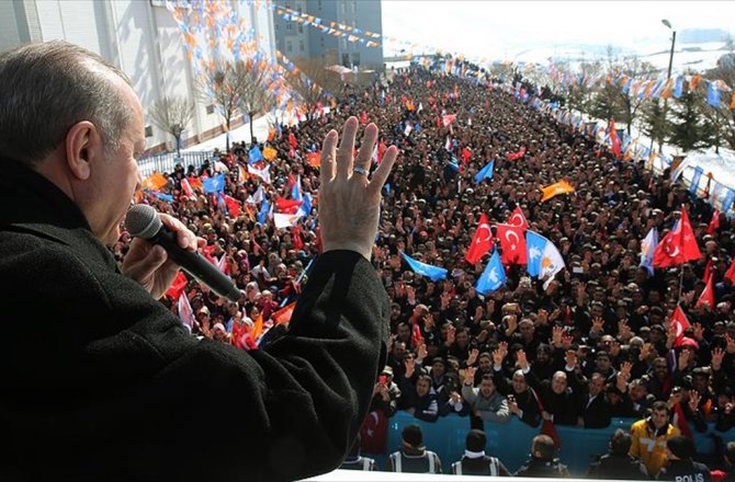 CUMHURBAŞKANI ERDOĞAN: AFRİN'E DOĞRU İLERLİYORUZ, AZ KALDI