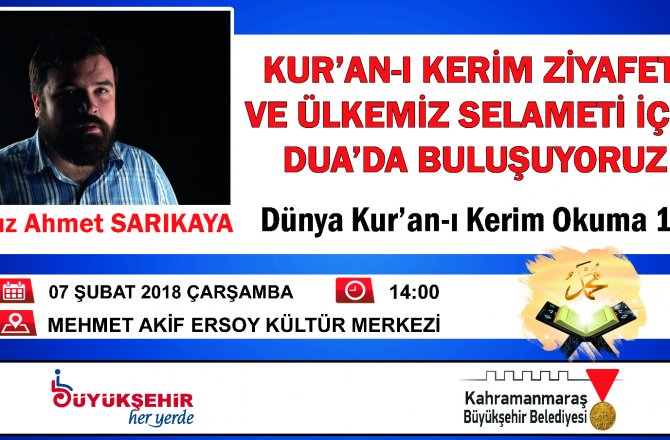 BÜYÜKŞEHİR’DEN KUR’AN ZİYAFETİ
