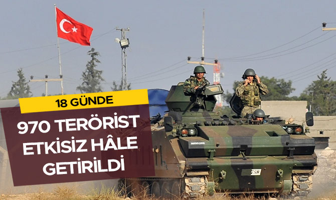 970 TERÖRİST ETKİSİZ HÂLE GETİRİLDİ
