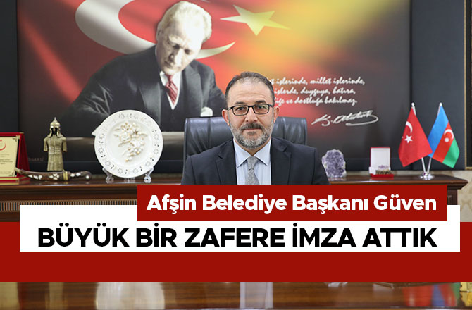 BÜYÜK BİR ZAFERE İMZA ATTIK