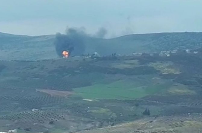 AFRİN’DE CEPHANELİK İMHA EDİLDİ