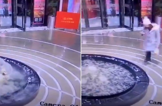 CEP TELEFONUYLA UĞRAŞIRKEN HAVUZA DÜŞTÜ