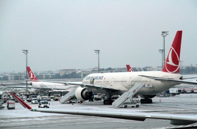 UÇAKLAR BUZLANMAYA KARŞI ALKOL İLE YIKANIYOR