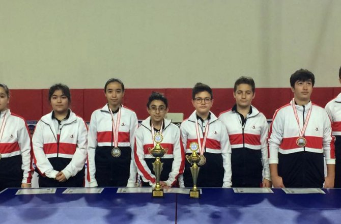 SANKO OKULLARININ MASA TENİSİ BİRİNCİLİĞİ