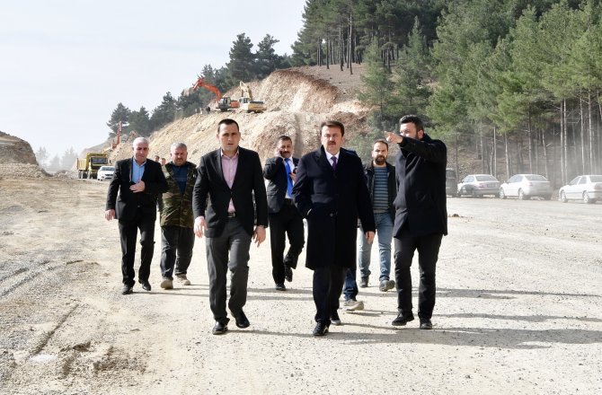 BAŞKAN ERKOÇ KUZEY ÇEVRE YOLUNU İNCELEDİ