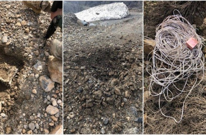 HAKKARİ'DEKİ TERÖR OPERASYONUNDA 550 KİLOGRAM PATLAYICI İMHA EDİLDİ