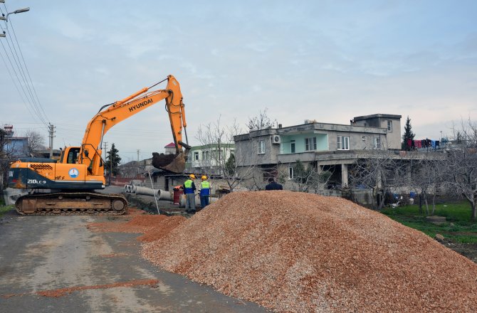 KARACASU KIRIM’DA YAĞMUR SUYU HATTI İNŞAATI TAMAMLANDI