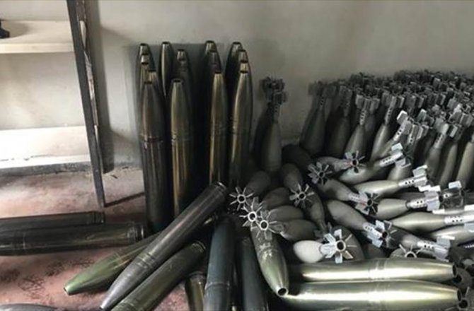 RACU'DA ÇOK MİKTARDA AĞIR SİLAH MÜHİMMATI ELE GEÇİRİLDİ