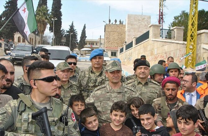 SURİYE'DE TERÖRDEN ARINDIRILAN BÖLGELERE İNSANİ YARDIM