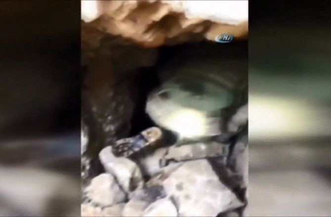 125 METRE UZUNLUĞUNDA: İKİ GİRİŞİ VAR, 1 TONDAN FAZLA DA MALZEME