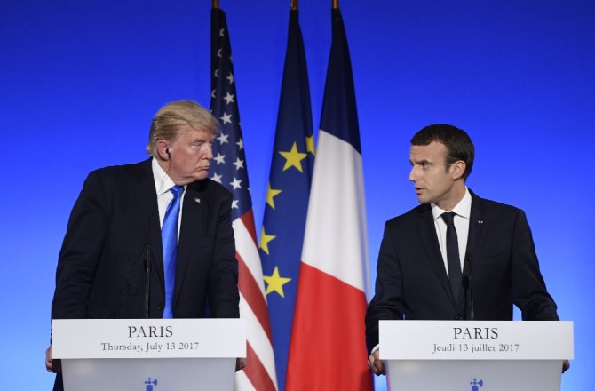 TRUMP İLE MACRON TELEFONDA TÜRKİYE’Yİ GÖRÜŞTÜ