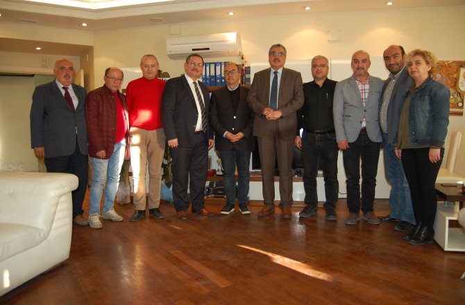 MÜFTÜ SÜRGEÇ’TEN GAZETECİLER CEMİYETİNE HAYIRLI OLSUN ZİYARETİ