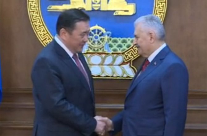 YILDIRIM MOĞOLİSTAN MECLİS BAŞKANI İLE GÖRÜŞTÜ