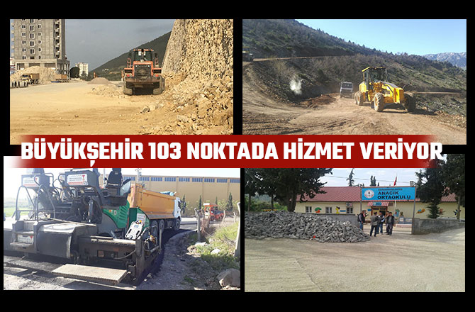 BÜYÜKŞEHİR 103 NOKTADA HİZMET VERİYOR