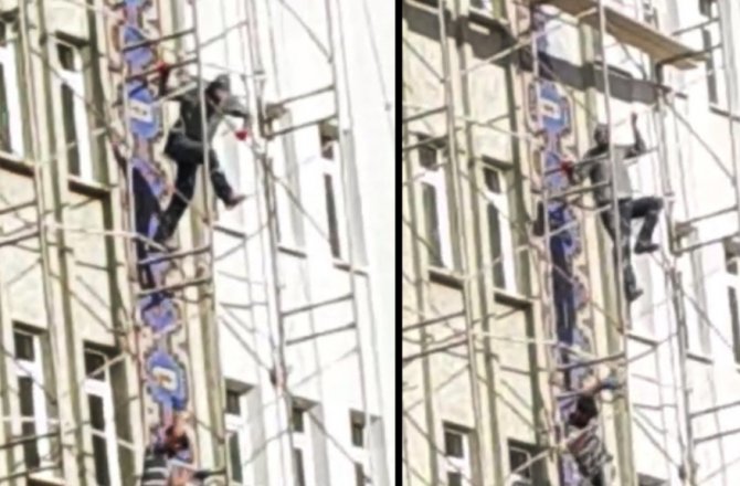 İNŞAAT İŞÇİLERİ CANLARINI HİÇE SAYDI